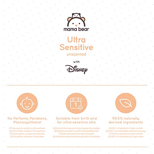 Mama Bear - Disney - Toallitas biodegradables ultrasensibles (12x60 | 720 Toallitas)