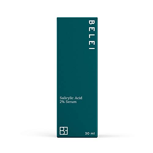 Marca Amazon - Belei - Sérum de ácido salicílico 2%, 94.75% ingredientes naturales, vegano, 30 ml