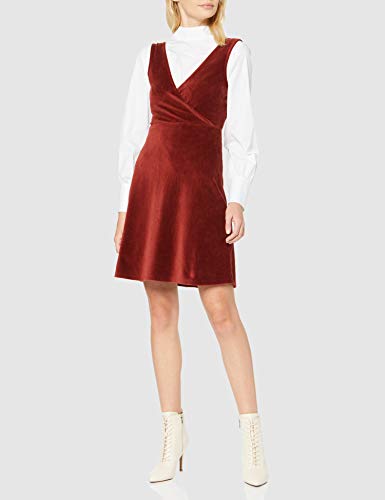 Marca Amazon - find. Vestido Corto Evasé Mujer, Rojo (Red), 46, Label: XXL