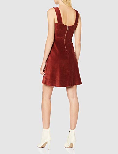 Marca Amazon - find. Vestido Corto Evasé Mujer, Rojo (Red), 46, Label: XXL