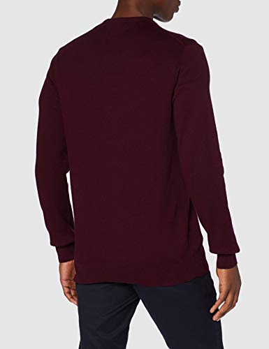 Marca Amazon - Meraki Jersey de Algodón Hombre, Rojo (Wine), M, Label: M