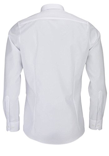 Marvelis Body Fit Camisa Extra Larga Arm Popelín Blanco Al 69 - Blanco, 43