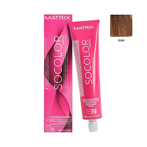 Matrix SoColor Beauty Coloración Permanente en Crema para el Cabello, Color 8Nw - 90 ml