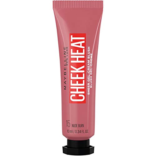 Maybelline New York - Blush colorete en crema Cheek Heat All in 1, 15 Nude Burn - 49 ml