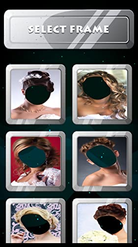Montaje de fotos de peinado nupcial