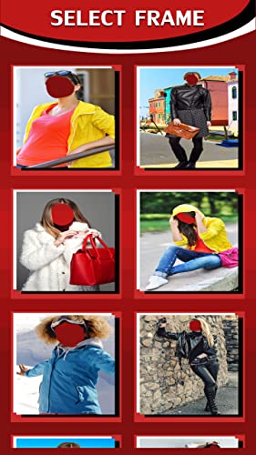 Montaje de la foto de la chaqueta de las mujeres