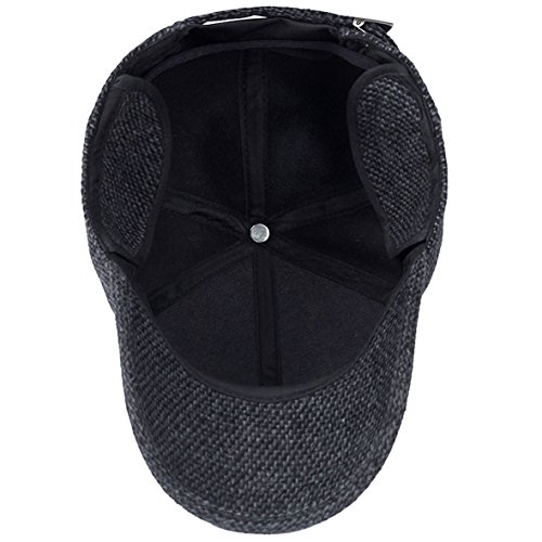 MRACSIY Gorra de béisbol Unisex Gorras de béisbol Negro 56-60cm