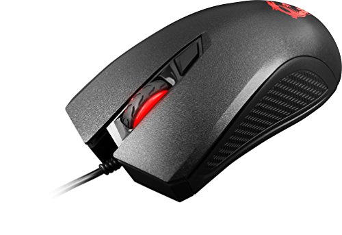 MSI Clutch GM10 - Ratón de Gaming con 2400 dpi, Color Negro