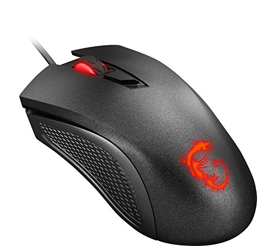 MSI Clutch GM10 - Ratón de Gaming con 2400 dpi, Color Negro