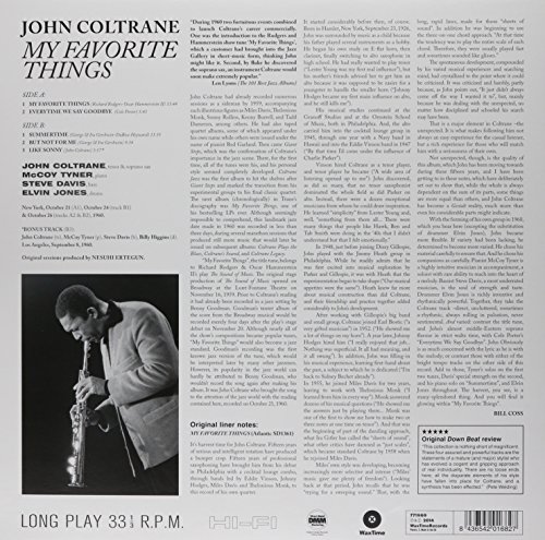 My Favorite Things + 1 Bonus Track - 180 Gram [Vinilo]