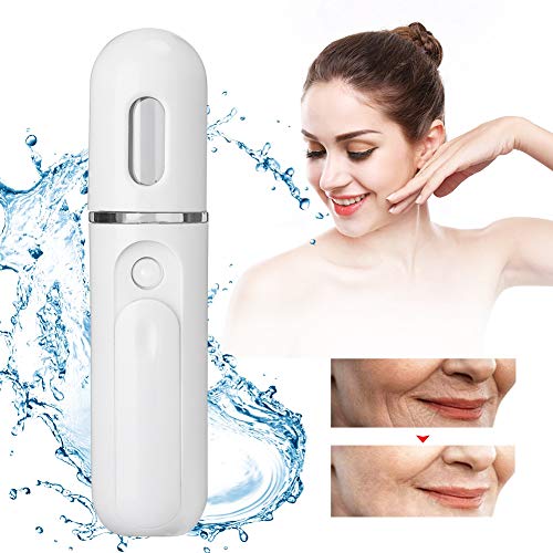 Nanominio de 30 ml, rociador facial, espray frío, hidratante fuerte y profundo, para el cuidado de la piel, maquillaje, extensiones de pestañas, recargable por USB