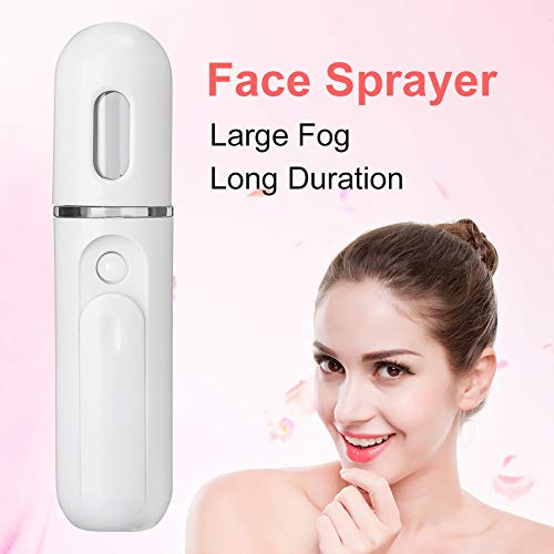 Nanominio de 30 ml, rociador facial, espray frío, hidratante fuerte y profundo, para el cuidado de la piel, maquillaje, extensiones de pestañas, recargable por USB
