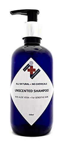 NATURAL - CHAMPÚ - SIN PERFUME & VEGANO - 250ml - por NATURE'S INTERVENTION - Sin Sulfatos, Sin Parabenos, Sin Silicona. Concentrado, Fàcil de Enjuagar.