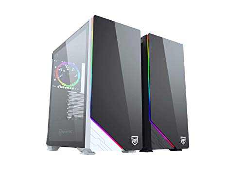 Nfortec Vega RGB - Caja de ordenador para gaming (cristal templado) color negro
