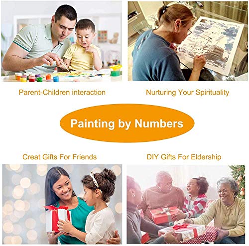 Nonebranded Kit De Pintura Niños Pintura por Número De Kit Dos Peces Ricos DIY Regalos Pinturas con Numeros para Adultos Acrilico Pintura Kit