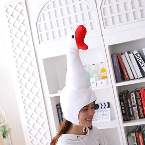 NUOBESTY Novedad Divertida Sombrero de Animal de Peluche Sombrero de Ganso Máscara Gorra Cosplay Fiesta Disfraz Sombreros Vestir