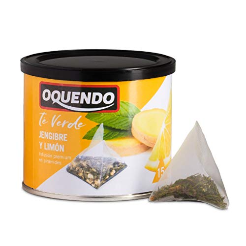 Oquendo - Té verde jengibre y limón - 3 de 30 gr. (Total 90 gr.)