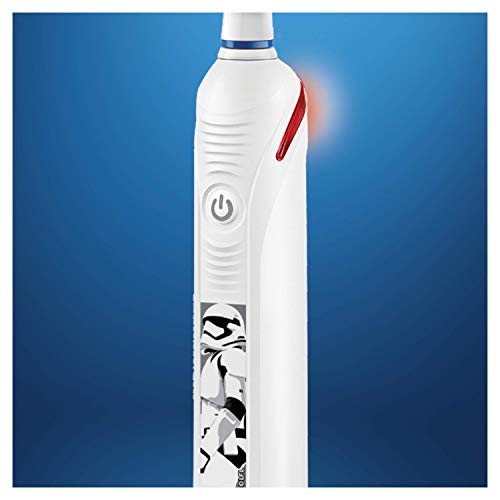Oral-B Junior - Cepillo Eléctrico Recargable con Tecnología de Braun, 1 Mango de Star Wars, 1 Cabezal, Apto para Niños Mayores de 6 años
