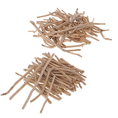 P Prettyia 250 G Mezclado Pequeñas Piezas De Madera De Deriva Palos para Artes Artesanía Marcos Exhibición Guirnalda Arte De Surf Playa Mar Madera Decoraciones R
