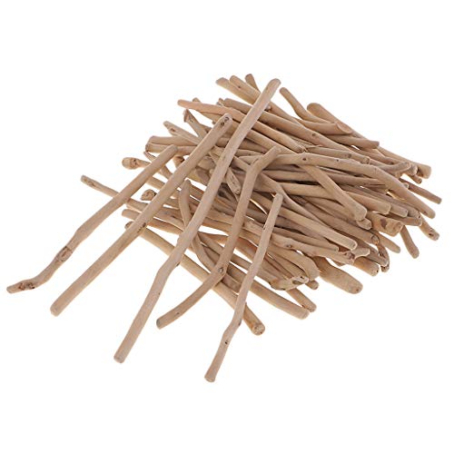 P Prettyia 250 G Mezclado Pequeñas Piezas De Madera De Deriva Palos para Artes Artesanía Marcos Exhibición Guirnalda Arte De Surf Playa Mar Madera Decoraciones R