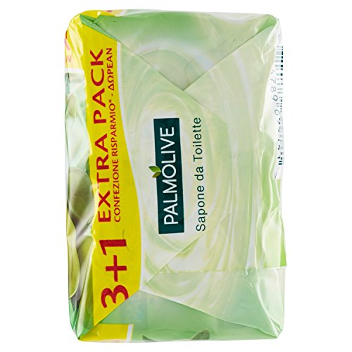 Palmolive Naturals – Jabón, enriquecido con extracto de oliva, 360 g, 4 unidades