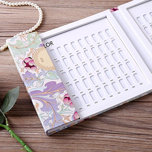 Pantalla de clavos - 2 tipos de color Nail Display Chart Book Esmalte de uñas Gel Color Display Card Nail Art Showing Board (Color : 01)