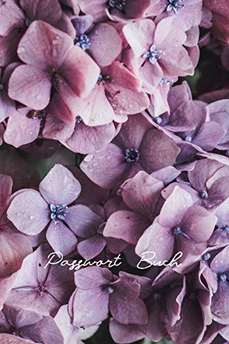 Passwort Buch: Dieses Internet Passwort Buch ist ideal für Senioren und Personen mit mehreren Konten und hilft Ihnen, den Überblick über alle Ihre ... mehr zu behalten (Deckel Violette Geranie)