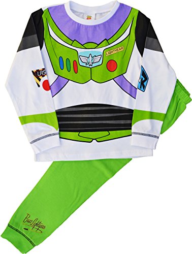 Pijama de Buzz Lightyear de Toy Story Blanco White, Green 5-6 Años