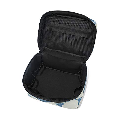 Pintar El Mapa Del Mundo Bolsa Mochila de Maquillaje Almacenamiento Organizador de Cosméticos Portátil Estuche para Mujeres Señoras Niñas