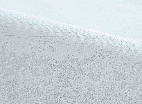 Pintura por los kits de los números, pinturas de los animales para los adultos niños mayores, pintura al óleo de DIY en lona con el marco de madera (Leopardo)