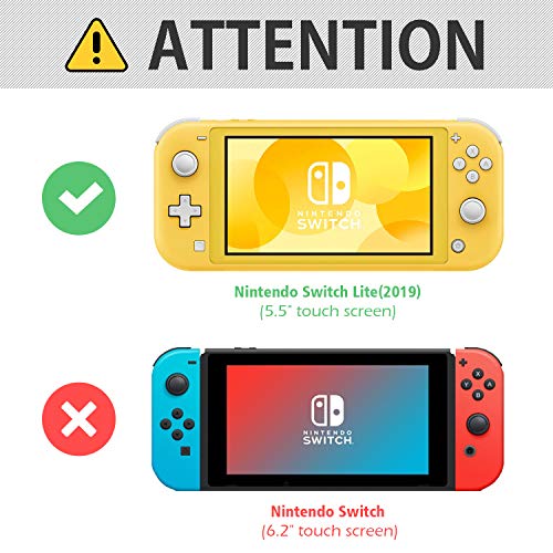 ProCase Funda de Viaje para Nintendo Switch Lite, Estuche Fieltro Portátil Ultra Delgado con 5 Puestos para Cartucho de Juego, Bolsa Protectora de Transporte para Nintendo Switch Lite 2019 –Negro
