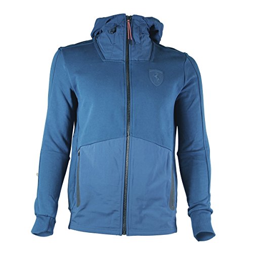 PUMA Ferrari Hooded Sweat – Sudadera con Capucha para Hombre, 57347505, Azul, Extra-Large