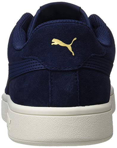 PUMA Smash V2, Zapatillas Unisex Adulto, Azul (Peacoat Team Gold/Whisper White), 40.5 EU