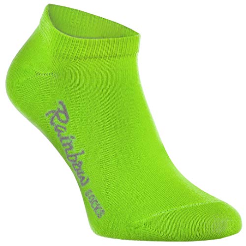 Rainbow Socks - Niños y Niñas - Calcetines Cortos de Algodón - 12 Pares - Multicolor - Talla 30-35
