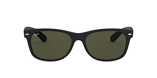 Ray-Ban 2132, Gafas de Sol Unisex, Multicolor (Black Rubber), 58 mm