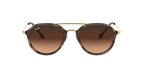 Ray-Ban 4253 Gafas de sol, Habana/Oro/Rosa/Marrón Degradada (Havana), 53 Unisex-Adulto