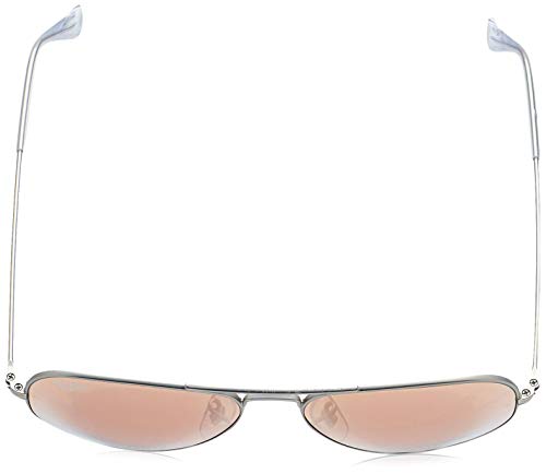 Ray-Ban Aviator Large Metal, Gafas de sol para Hombre, Plateado (Copper Flash), 55