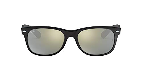 Ray-Ban New Wayfarer 622/30 Gafas de sol, Rubber Black, 55 para Hombre
