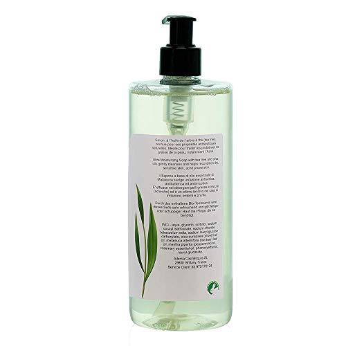 Recarga Jabón Ultra Hidratante Terapéutico con Aceite de Árbol de Té Purificante Anti hongos Anti Acné 250 ml - Gel de Baño - Gel de Ducha