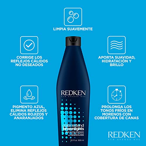 Redken Champú Brownlights para cabellos morenos - 300 ml
