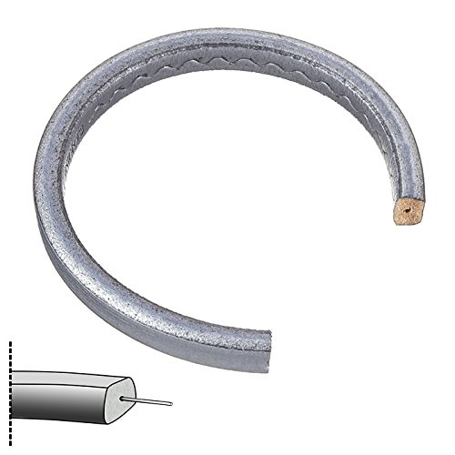 Regaliz de plata de cordón de cuero de Regaliz con agujero 20 cm PK1