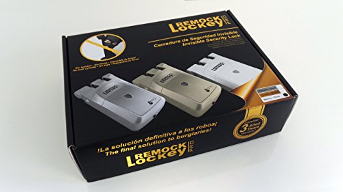 Remock RLP4W  Lockey Pro - Cerradura de seguridad invisible con 4 mandos (3 V) color blanco