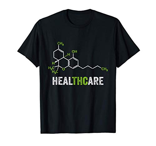 Ropa de THC Healthcare Weed para marihuana medicinal Stoner Camiseta