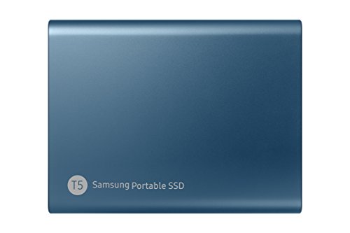 Samsung T5 500GB - Disco Estado Sólido SSD Externo (500 GB, USB), Color Azul (Ocean Blue)