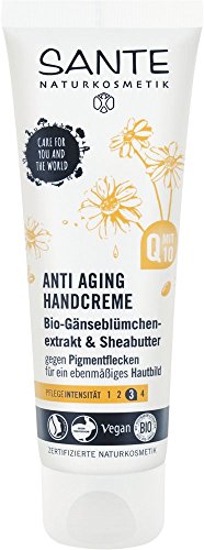 Sante Extracto de maquillaje Crema de manos Antienvejecimiento Vegano) bio Natural Natural mano Cuidado, 4 unidades (4 x 75 ml)