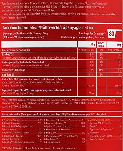 Scitec Nutrition 100% Whey Protein Professional Proteína con Sabor de Chocolate Avellana 920 g