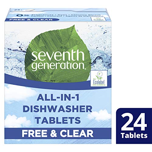 Seventh Generation - Free&Clear Pastillas ecólogicas Lavavajillas - 24 Pastillas