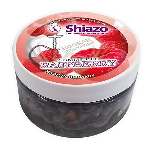 Shiazo - Sustitutivo de tabaco sin nicotina, frambuesa, en forma de piedrecitas, 100 gr, pack de 1 unidad