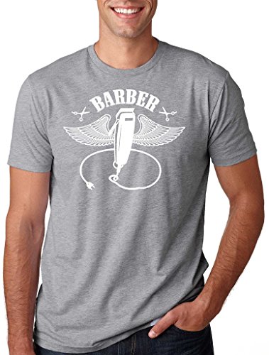 Silk Road Tees Peluquería Profesion peluquería de la Camiseta de los Hombres papá del Peluquero Camiseta Fresca Small Verde