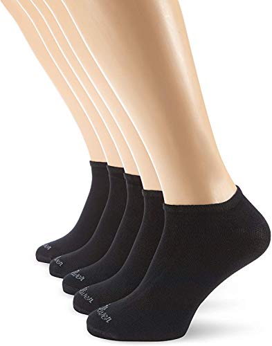s.Oliver - Calcetines cortos opacas unisex, pack de 5, talla 43/46 - talla alemana, color negro 005